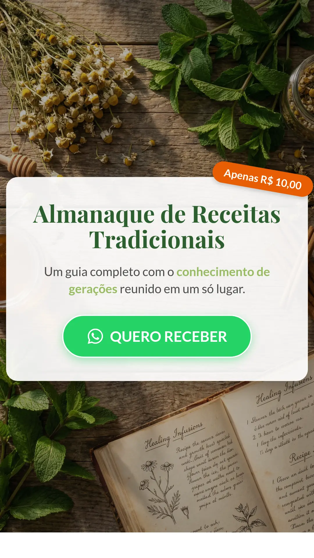 Receitas Tradicionais - Clique para receber no WhatsApp